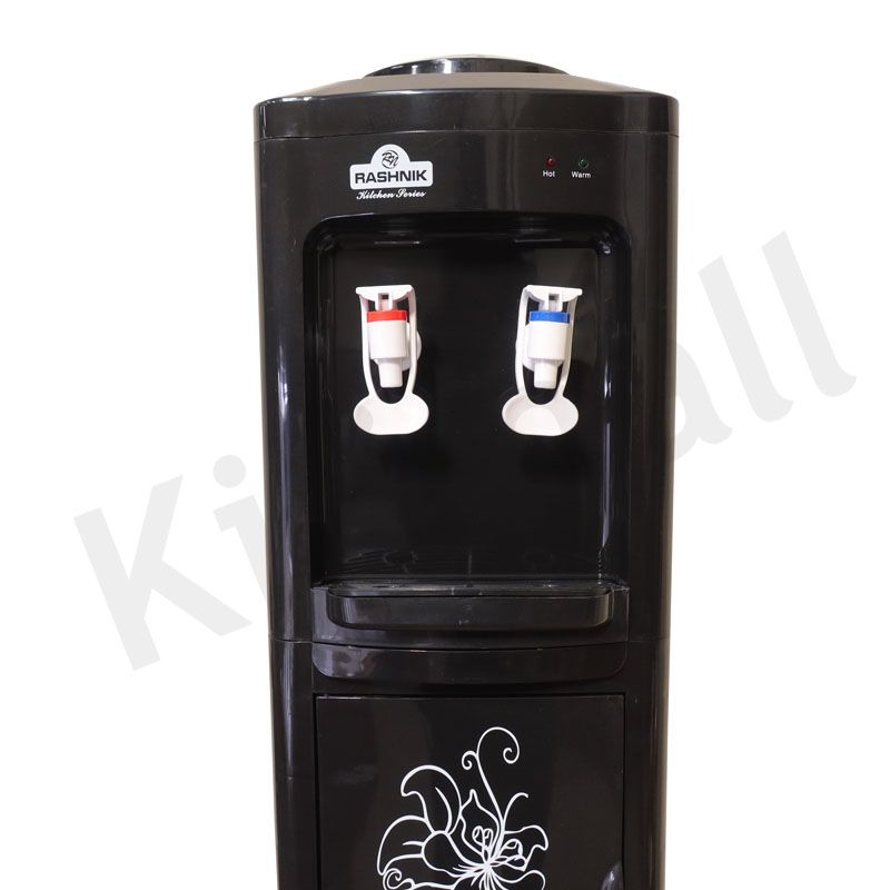 RASHNIK RN-2453 Hot And Cold Standing Water Dispenser with Storage Cabine  with Push Tap  220-240V  50/60HZ