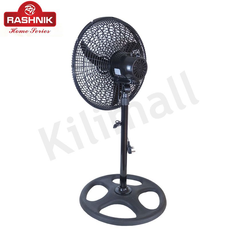 RASHNIK RN-2501 18INCH  3 Speed Control With Oscillating Function Stand  Fan Low Noise and Power Efficient Floor Fans （Fan blade color random）