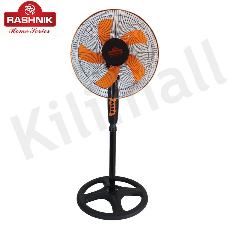 RASHNIK  RN-2505 16INCH  3 Speed Control With Oscillating Function Stand  Fan Low Noise and Power Efficient Floor Fans
