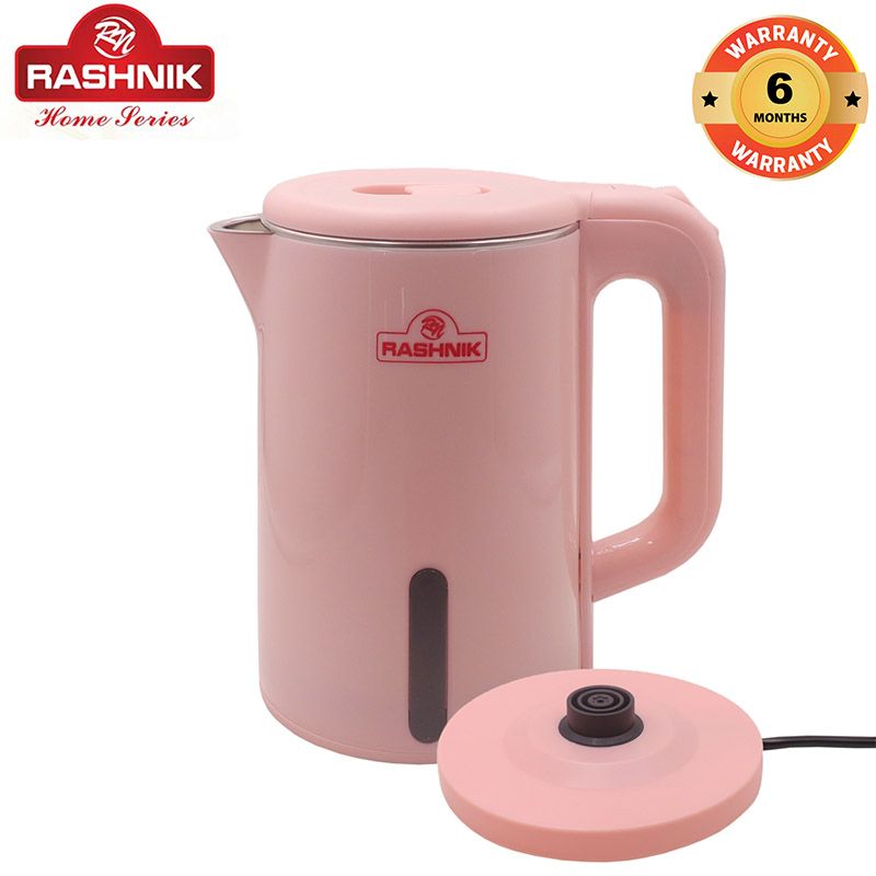 RASHNIK  RN-1155 2.3L  1500W  Electric Kettle  Plastic Insulated Double walled body enablesto keep water hot for Longer Duration  Over heat Protection