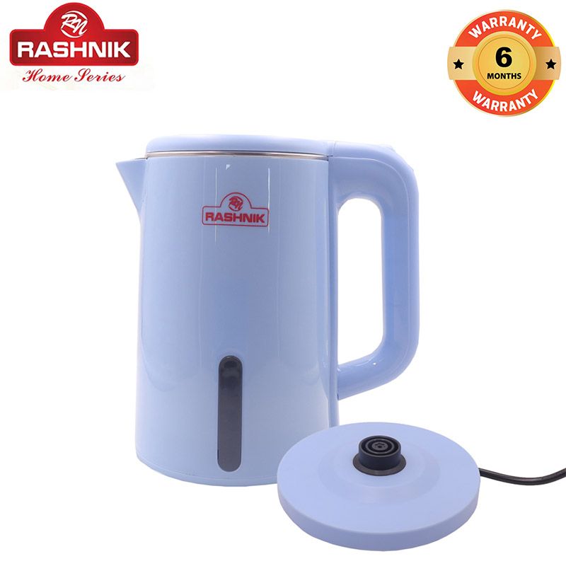 RASHNIK  RN-1155 2.3L  1500W  Electric Kettle  Plastic Insulated Double walled body enablesto keep water hot for Longer Duration  Over heat Protection