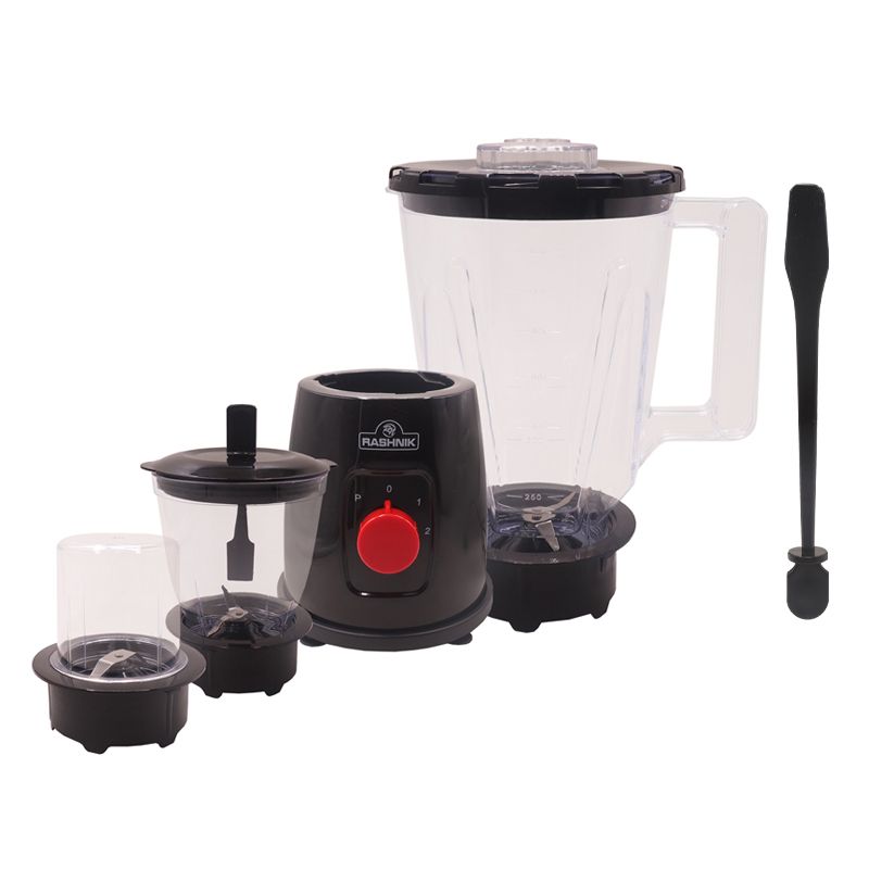 RASHNIK RN-1048  450W 3 IN 1 Powerful  2 Speed Motor with Pulse Function Mixer Blender   Stainless Steel Blades for Quick Grinding