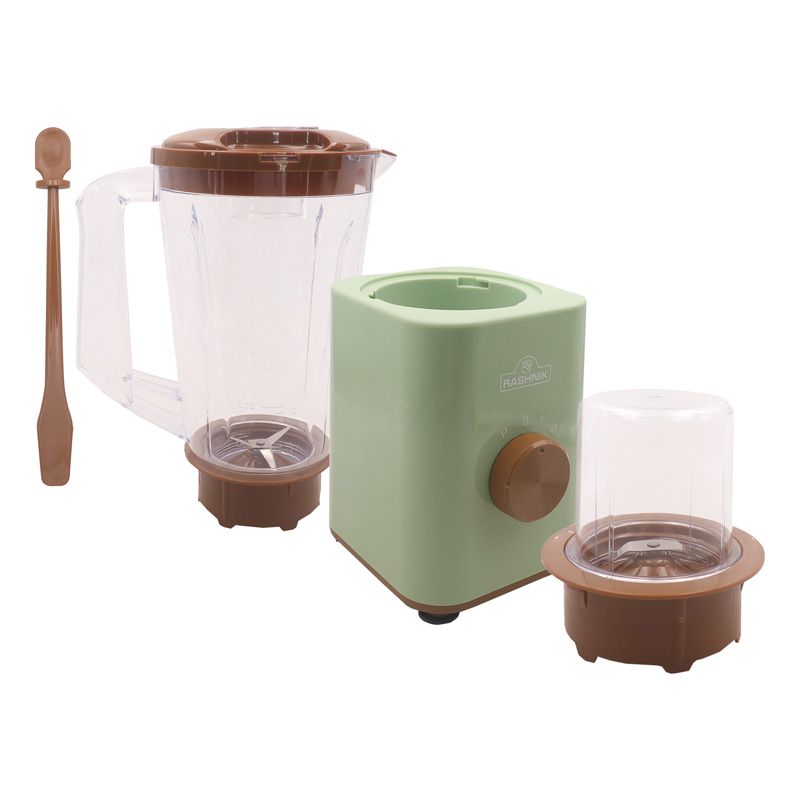 RASHNIK RN-1040   2 IN 1 Powerful  2 Speed Motor with Pulse Function Mixer Blender   Stainless Steel Blades for Quick Grinding