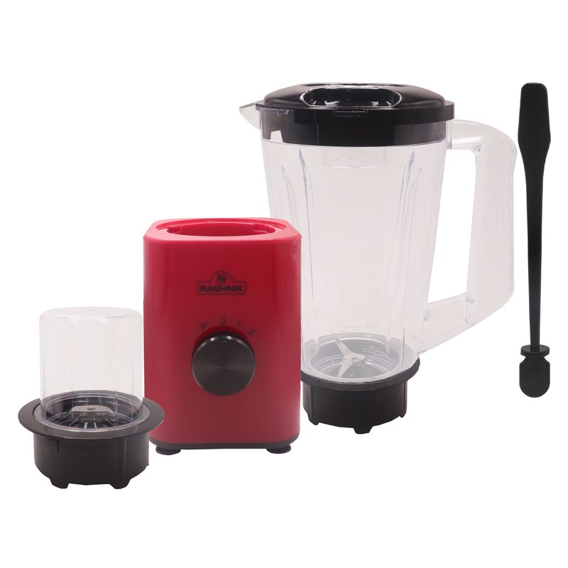 RASHNIK RN-1040   2 IN 1 Powerful  2 Speed Motor with Pulse Function Mixer Blender   Stainless Steel Blades for Quick Grinding