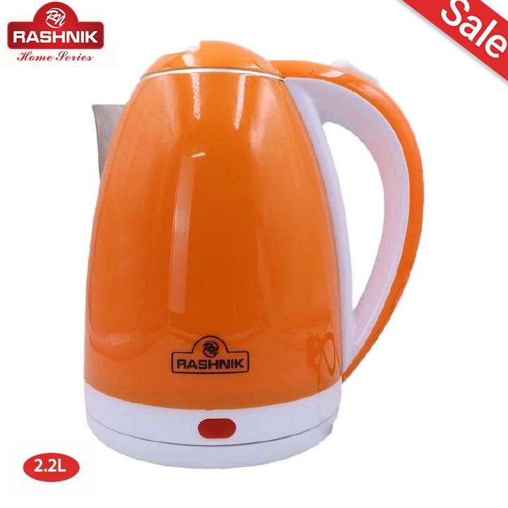 RASHNIK RN-1141  2.2L Double-layer Insulation Electric Kettle Stainless Steel Kettles