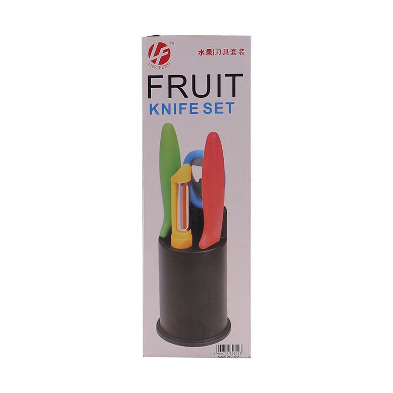 RASHNIK RN-002  5PCS/Set  Knife Set 2pcs Fruit Knife + 1pc Bottle Opener + 1pc Peeling Knife + 1pc Base