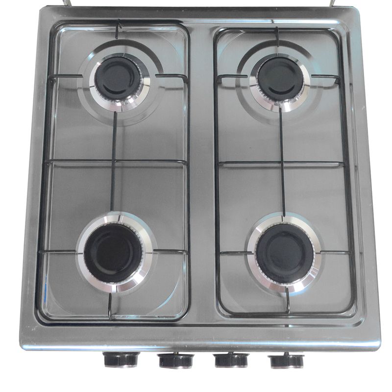 SGS-6024S Stainless Steel Deluxe 4 Burner Table Top Gas Cooker Stove  Cooktop Gas Stove  Low Gas Consumption  Safety   Thick Body