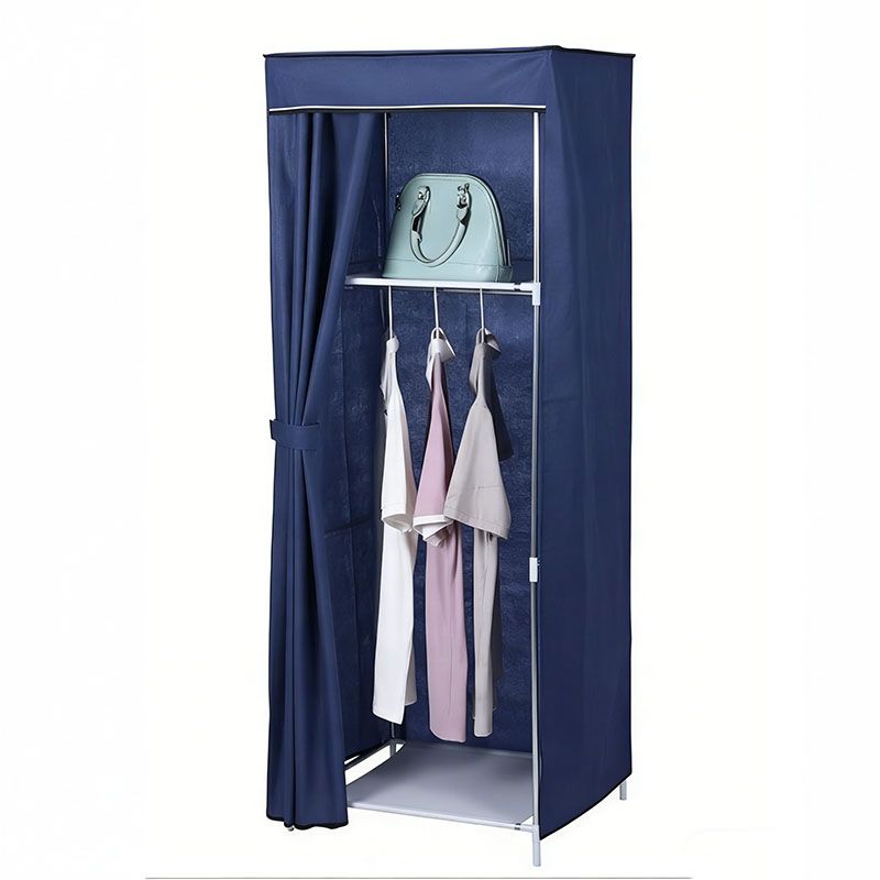 1 Columns DIY Wardrobe,Large Capacity Assemble Closet Wardrobe,Portable Closet for Bedroom,Clothes Rail with Non-Woven Fabric Cover, Clothes Storage Organizer( RN-7504）