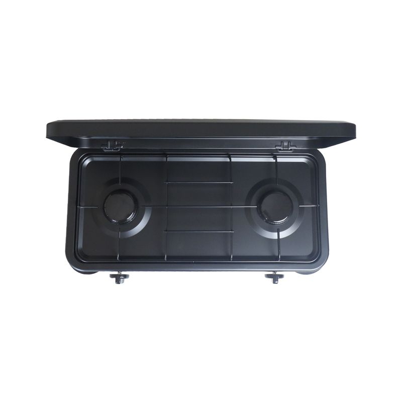 RASHNIK    RN-4084  2  Burner  Deluxe Gas  Cooker  Gas Stove with  External Protection Cover For Outdoor Usage 4,4(2x2,2) kw Power Can be used with LP Gas