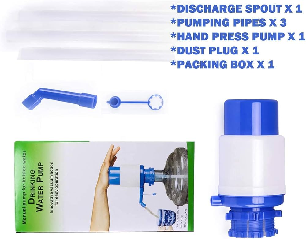 Manual hand water pump dispenser