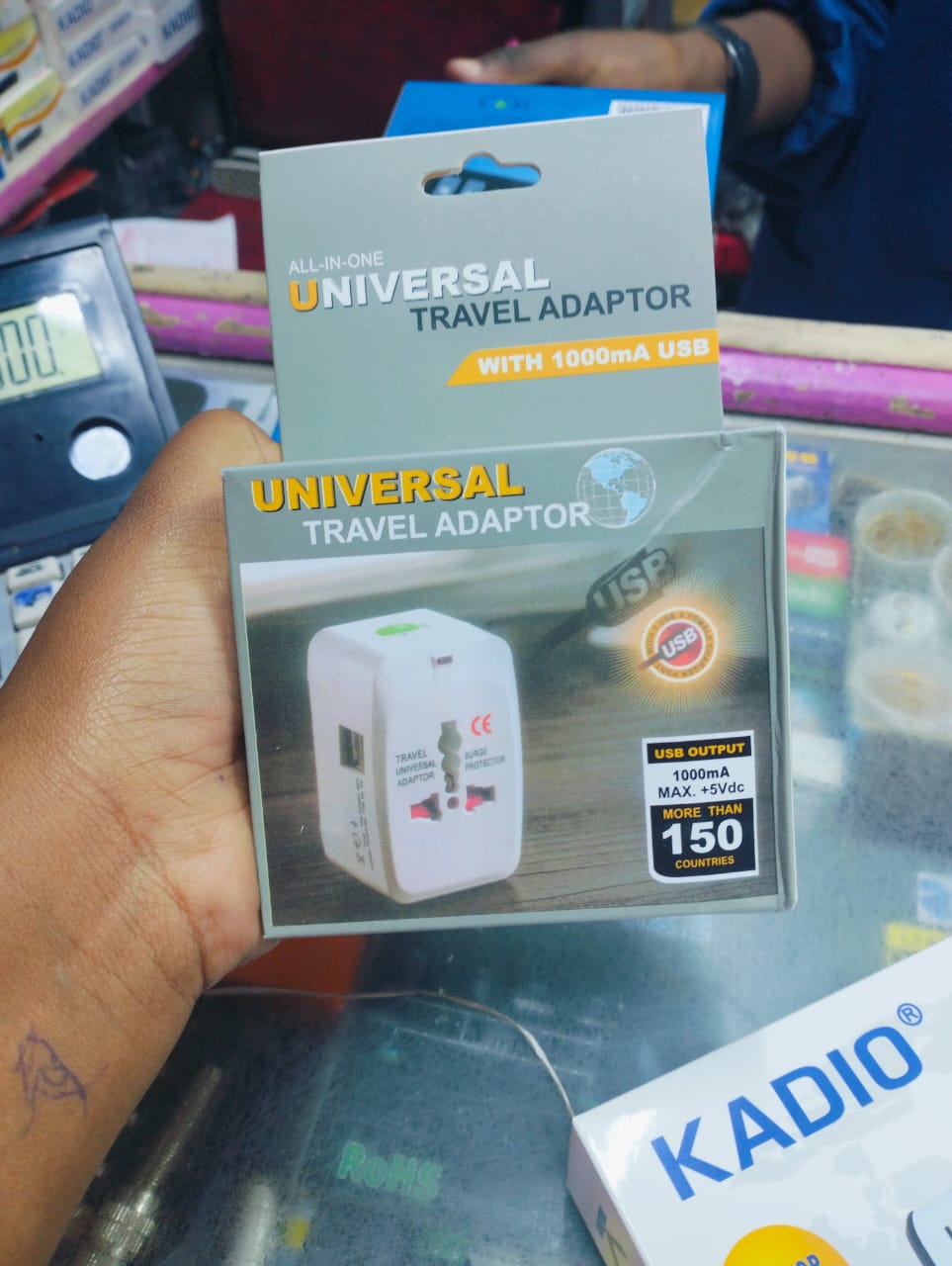 Universal Worldwide Portable All in 1 AC Power UK/EU/US/AU Travel Plug Adapter Power Plug Converter