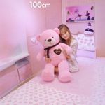 100cm pink teddy bear