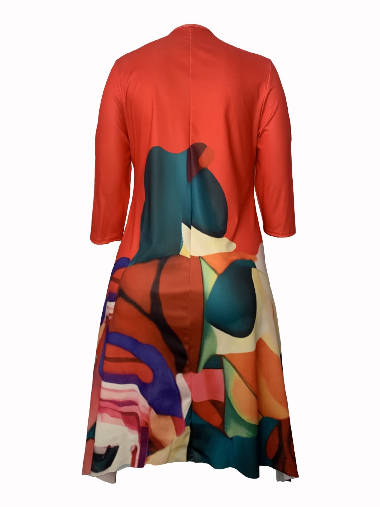 Hot Sale Plus Size Irregular Printed Confidence Casual African Straight Dresses