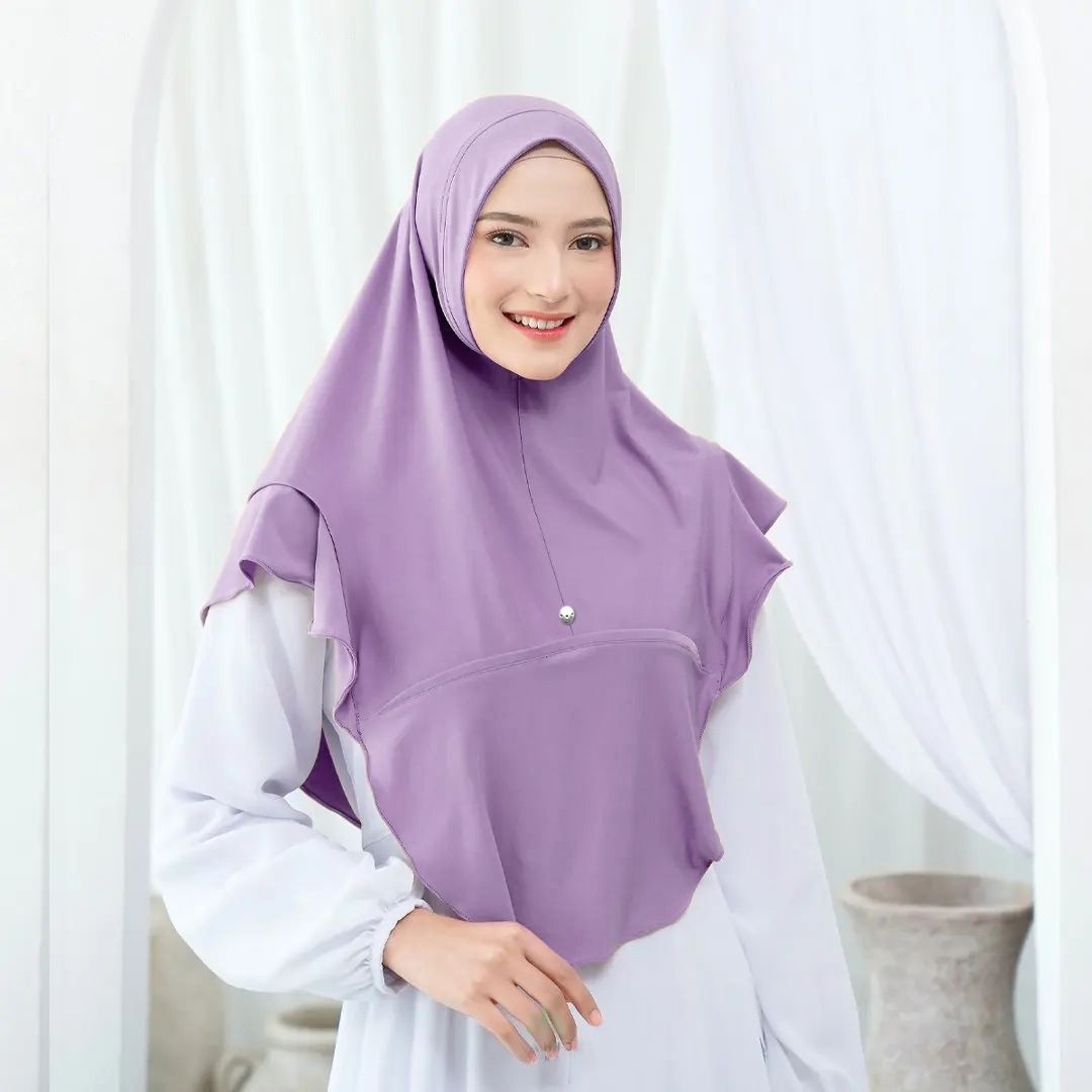 Muslim 2024 Hot Solid Color Ethnic Hijab Covered Head Fashion Hundred Turban Hat
