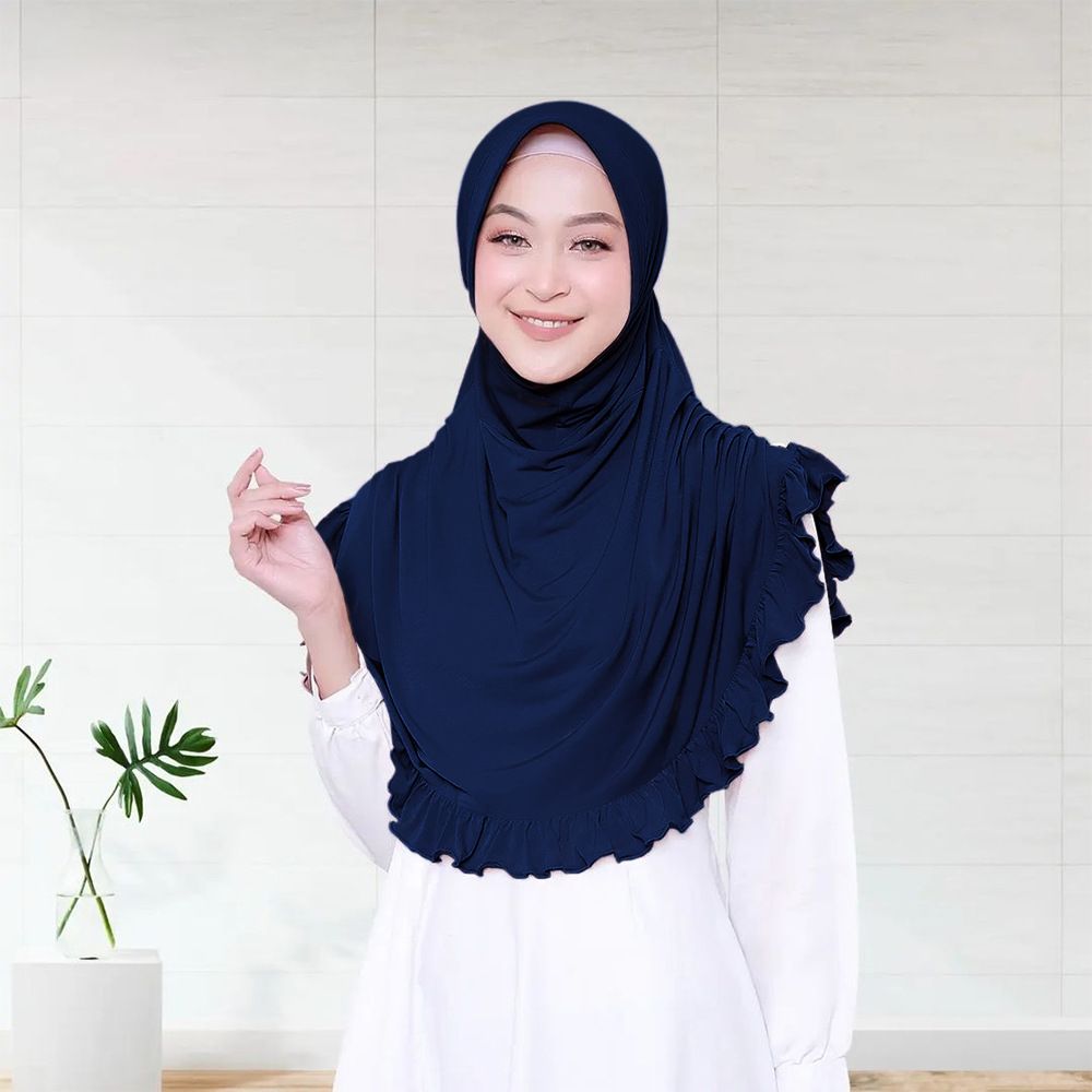 Middle East Muslim Hijab Ethnic Hat Fashion Shrink Patchwork Women's Pullover Hijab Hat