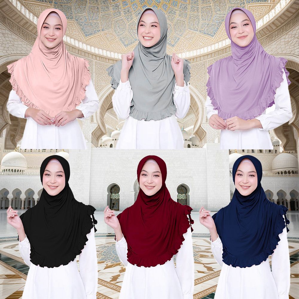 Middle East Muslim Hijab Ethnic Hat Fashion Shrink Patchwork Women's Pullover Hijab Hat