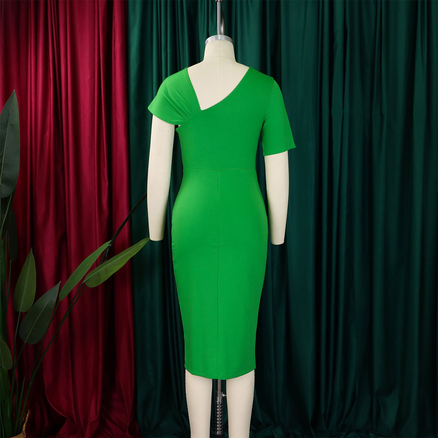 New Style Bag Hip Nail Bead High Waist OL Tongle Pencil Skirt African Dress