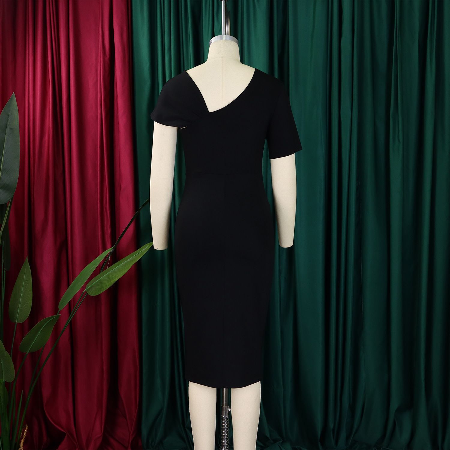 New Style Bag Hip Nail Bead High Waist OL Tongle Pencil Skirt African Dress