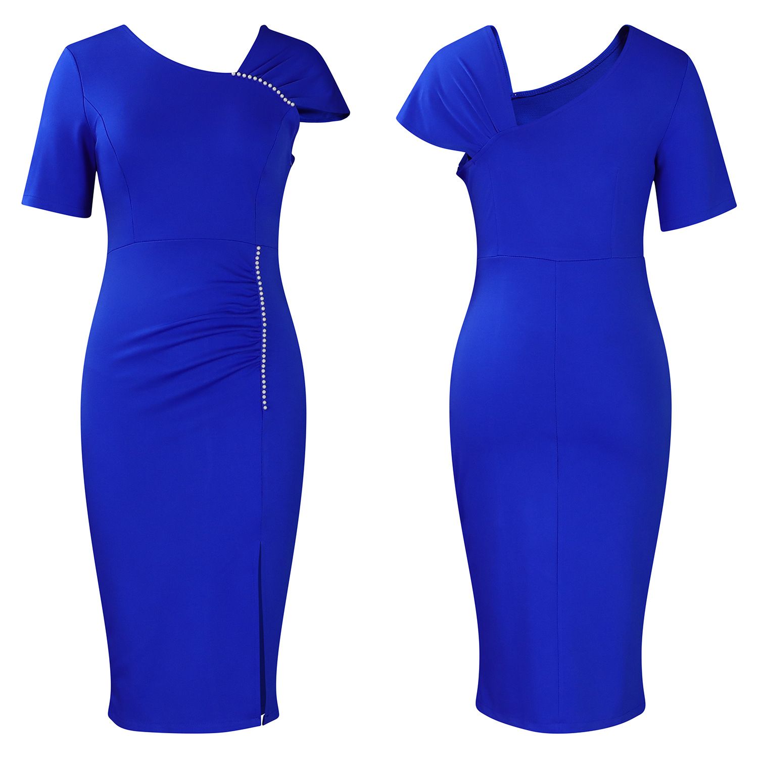 New Style Bag Hip Nail Bead High Waist OL Tongle Pencil Skirt African Dress