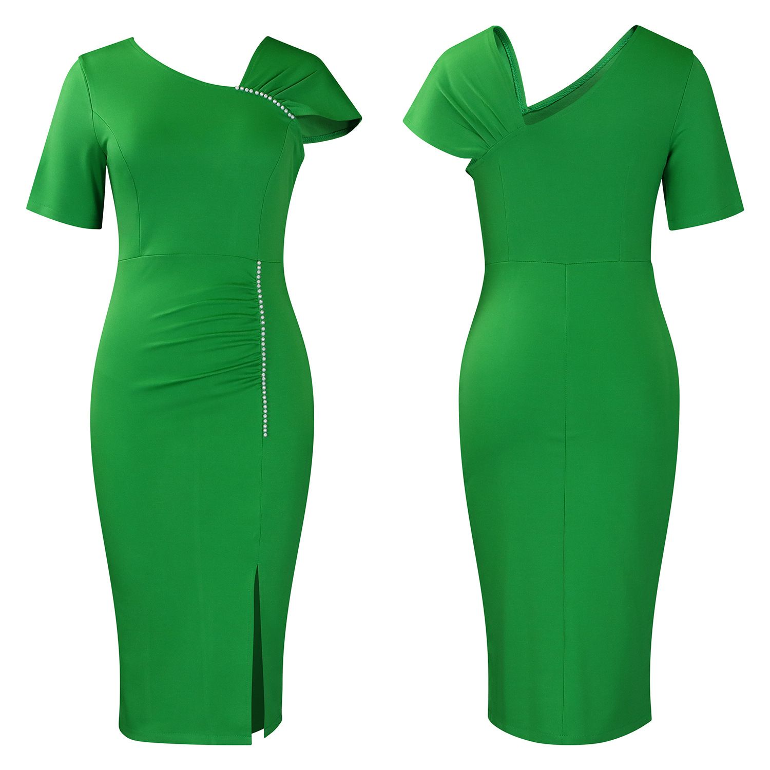 New Style Bag Hip Nail Bead High Waist OL Tongle Pencil Skirt African Dress