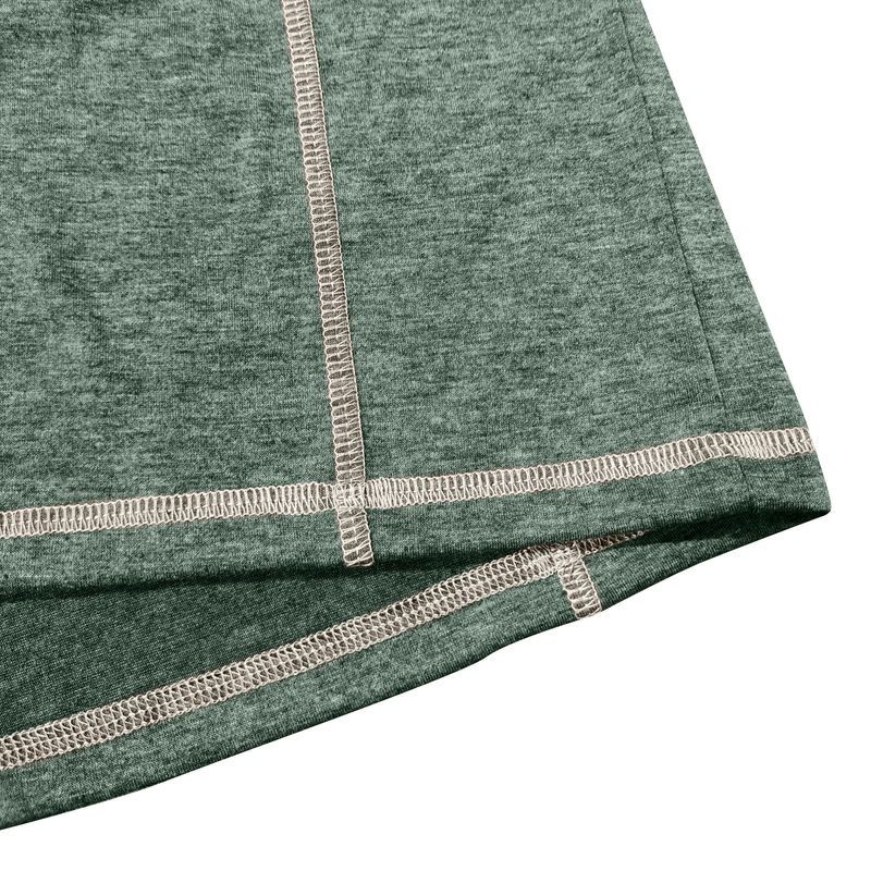 Men's Large Size Men's Long-sleeved T-shirt Men's Henley Shirt Four Buttons Tops