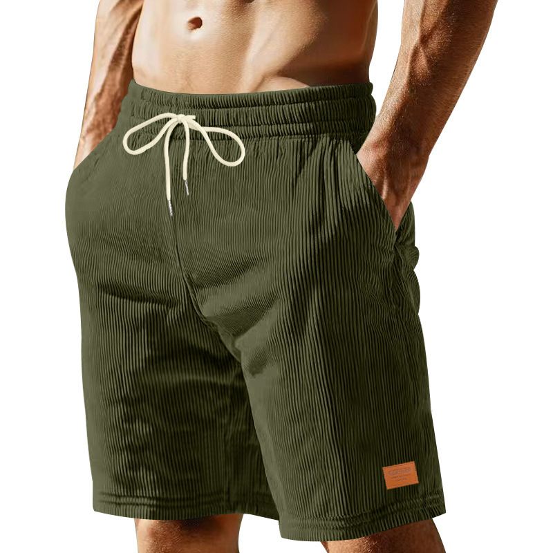 Summer Sweatpants Corduroy Simple Five Shorts Men's Shorts Casual Pants