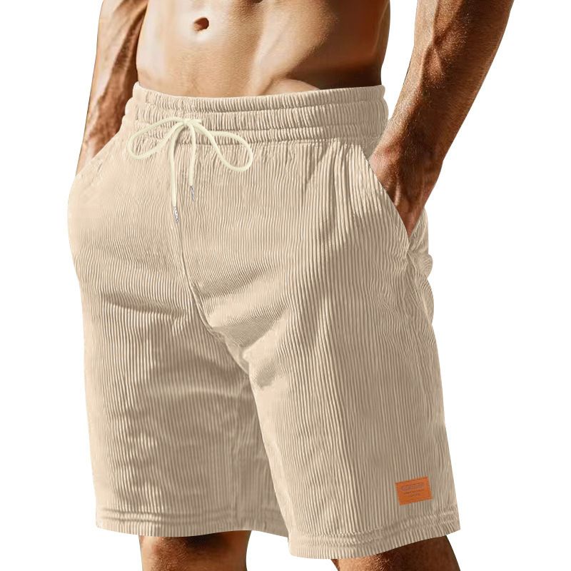 Summer Sweatpants Corduroy Simple Five Shorts Men's Shorts Casual Pants