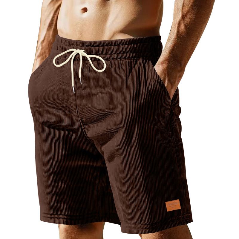 Summer Sweatpants Corduroy Simple Five Shorts Men's Shorts Casual Pants