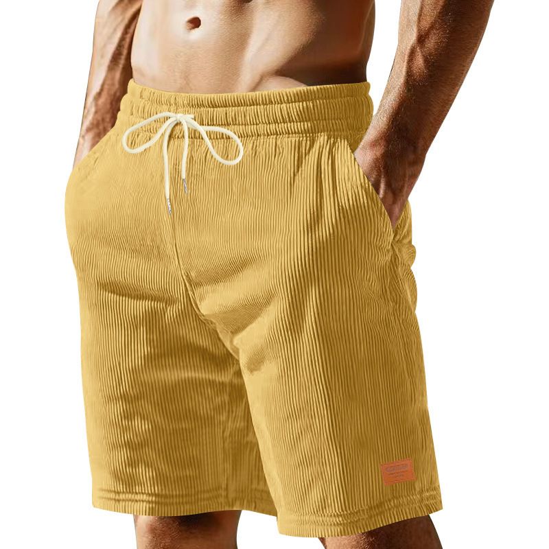 Summer Sweatpants Corduroy Simple Five Shorts Men's Shorts Casual Pants
