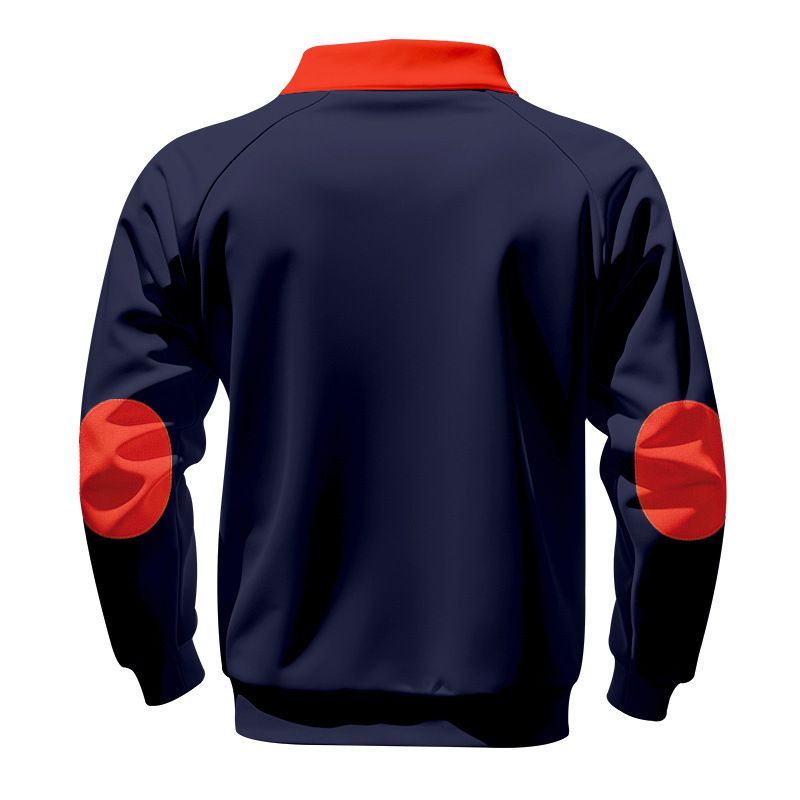 Winter Men's Hooded Sweatshirt - Heavyweight Fleece-Lined Oversized Casual Stand-Up Collar Pullover Long-Sleeved Jacket