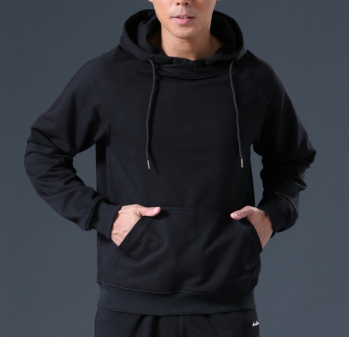 Loose Fit Long Sleeve Hoodie Men Casual Streetwear Loose Sweatshirt Trendy Sportswear
