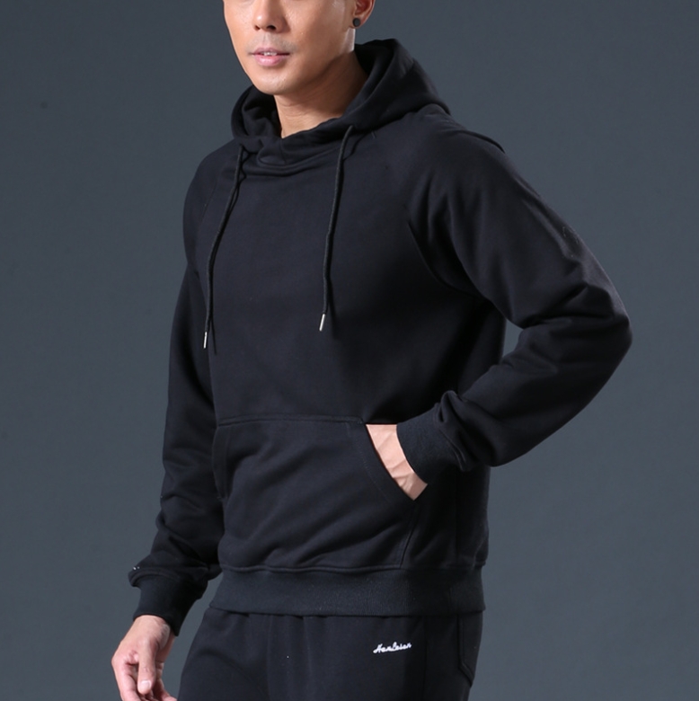 Loose Fit Long Sleeve Hoodie Men Casual Streetwear Loose Sweatshirt Trendy Sportswear