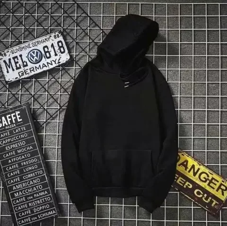 Loose Fit Long Sleeve Hoodie Men Casual Streetwear Loose Sweatshirt Trendy Sportswear