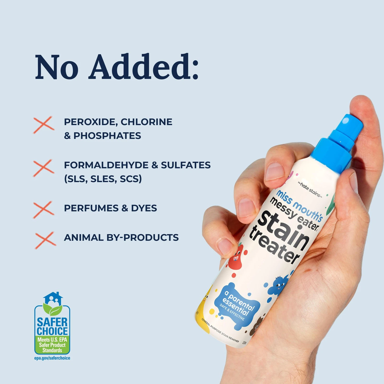 （Buy one, get one free.）Miss Mouth's Messy Eater Stain Treater Spray - 4oz Stain Remover - Newborn