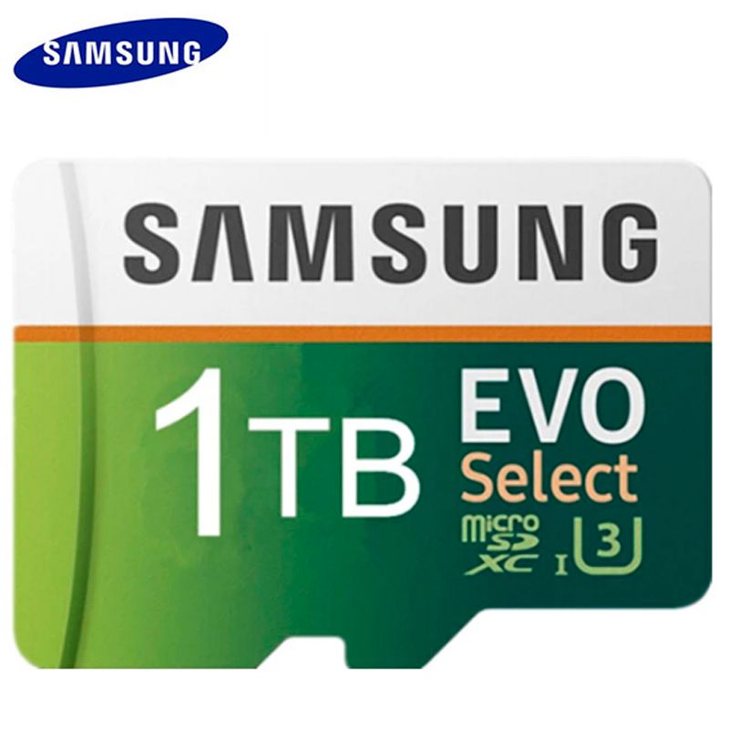 Samsung 512GB 1TB 1T 2TB EVO Select U3 SDXC Flash Memory Card 512G Class 10 MicroSD Mini Micro TF SD Card for Cell Phones Laptops Cameras