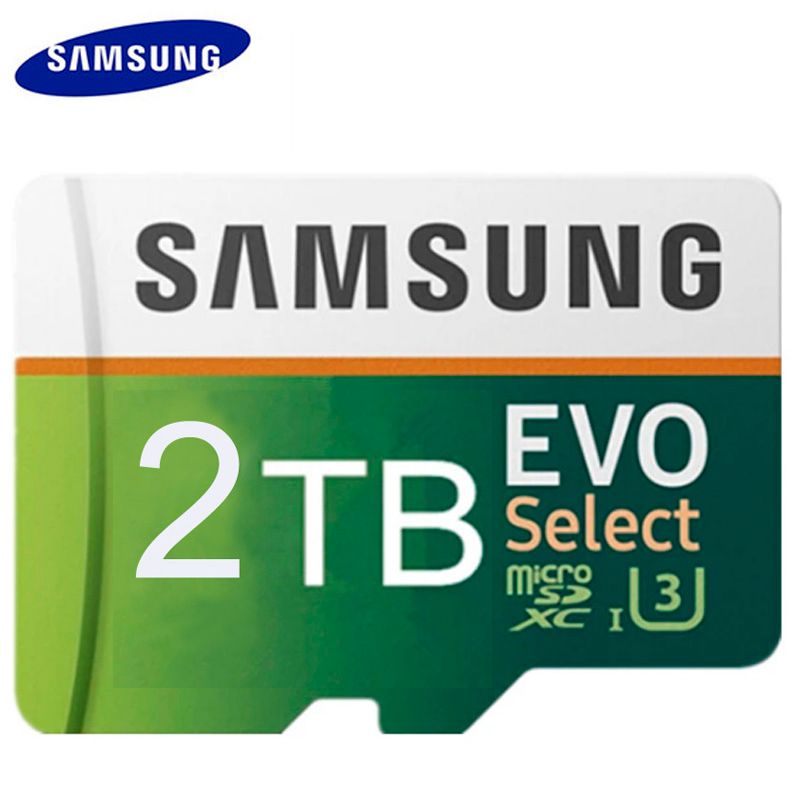 Samsung 512GB 1TB 1T 2TB EVO Select U3 SDXC Flash Memory Card 512G Class 10 MicroSD Mini Micro TF SD Card for Cell Phones Laptops Cameras
