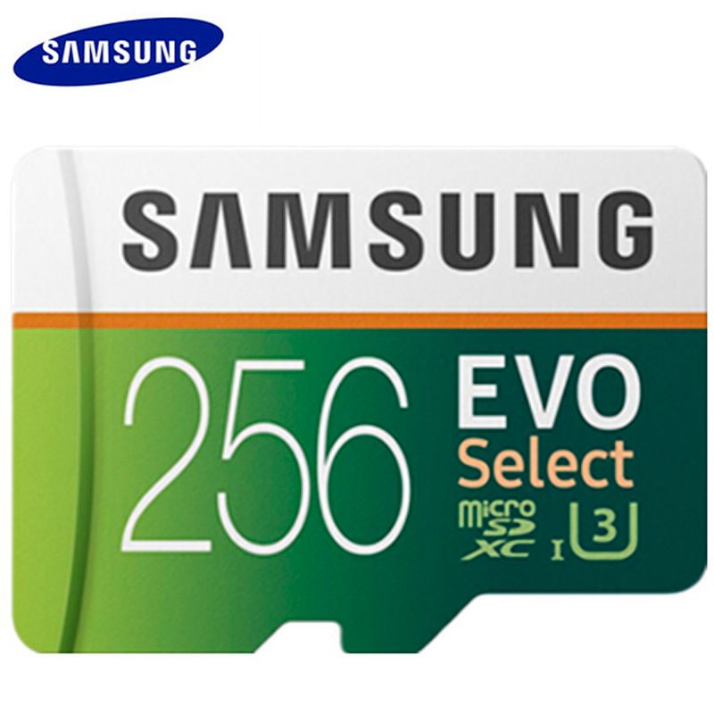 Samsung 32GB 64GB 128GB 256GB EVO Select U3 SDXC Flash Memory Card 32G 64G 128G 256G Class 10 MicroSD Mini Micro TF SD Card for Cell Phones Laptops Cameras