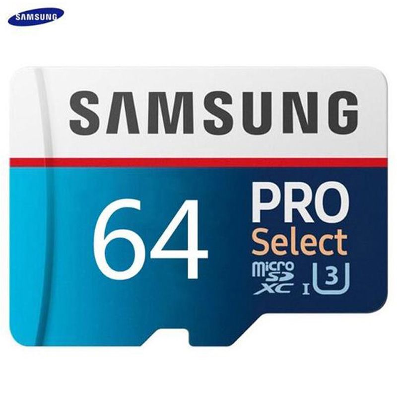 Samsung 32GB 64GB 128GB 256GB 512GB 1TB 2TB PRO Select U3 SDXC Flash Memory Card 32G 64G 128G 256G Class 10 MicroSD Mini Micro TF SD Card for Cell Phones Laptops Cameras