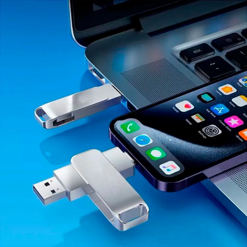 1TB 1000GB OTG 2in1 USB3.2 Type-C Flash Drive Disk Metal Pen Drive Stick U Disk Flashdisk Pendrive 1T