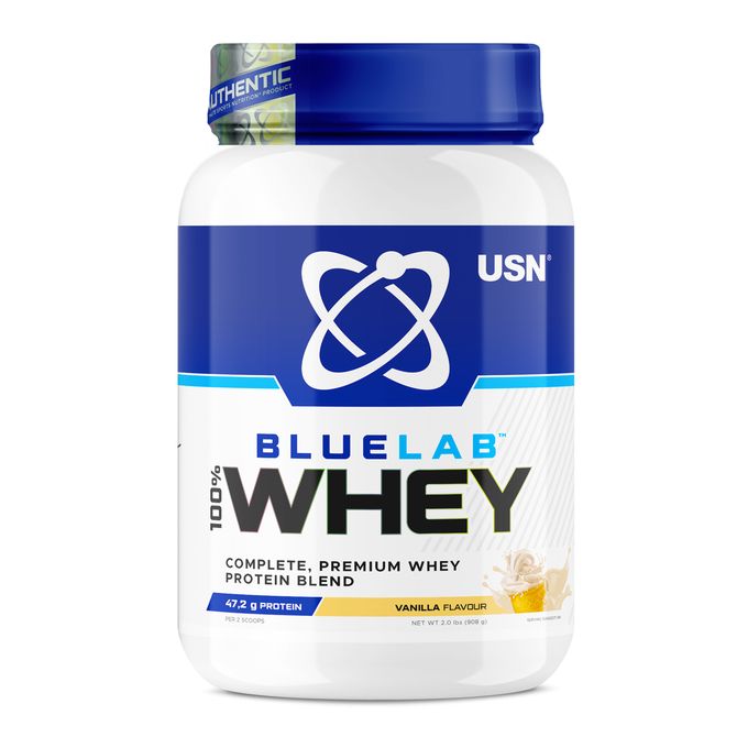 USN Blue Lab 100% Whey Protein - 908g (2 Lbs) - Vanilla