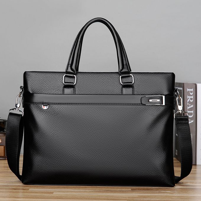 Fashion Men's Business Briefcases, Computer Bags, Casual Shoulder Bags, Handbags -Black