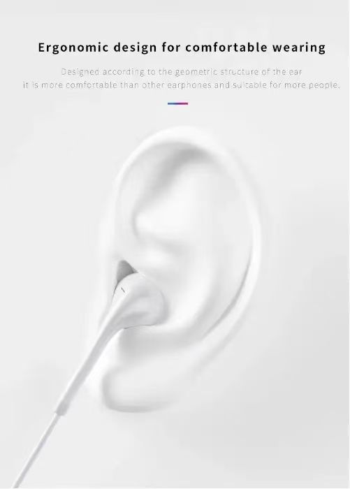 Wired earphones wired headphones 3.5mm Hands Free earphones with Mic For iphone samsung Huawei OPPO VIVO white Simple version