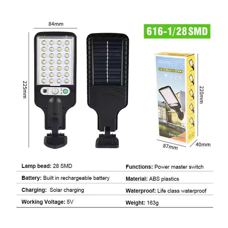 New Solar Light PIR Motion Sensor Garden Outdoor LED Lighting Waterproof Smart Remote Control Lamp Solar Power Street Lamp
