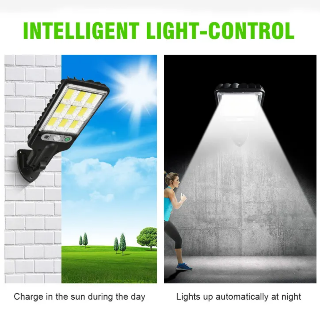 New Solar Light PIR Motion Sensor Garden Outdoor LED Lighting Waterproof Smart Remote Control Lamp Solar Power Street Lamp