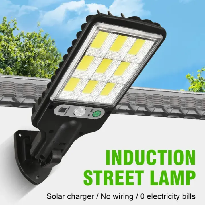 New Solar Light PIR Motion Sensor Garden Outdoor LED Lighting Waterproof Smart Remote Control Lamp Solar Power Street Lamp