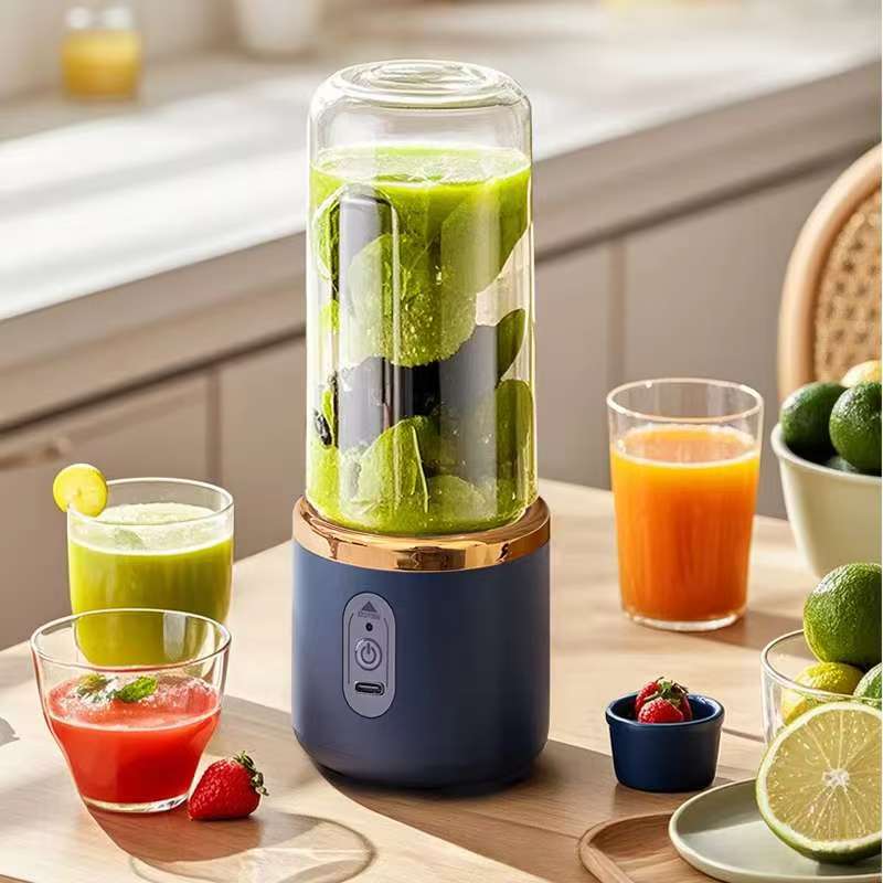Personal Blender for Shakes and Smoothies Portable Mixer Fruit Juicer USB Rechargeable with 6 Blades Handheld Blenders for Sports Travel and Outdoors Small Electric Mini Blender