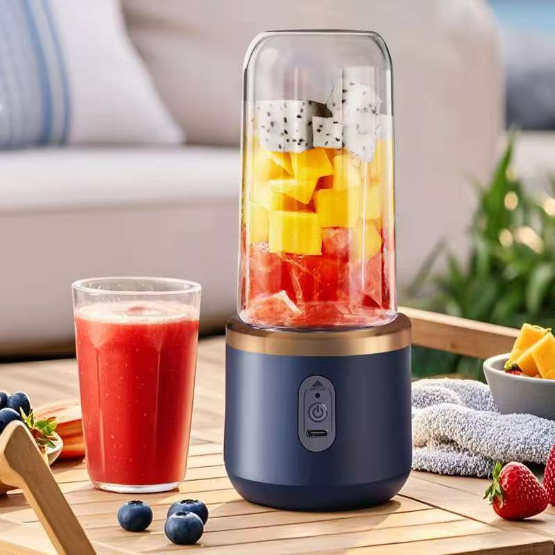 Personal Blender for Shakes and Smoothies Portable Mixer Fruit Juicer USB Rechargeable with 6 Blades Handheld Blenders for Sports Travel and Outdoors Small Electric Mini Blender