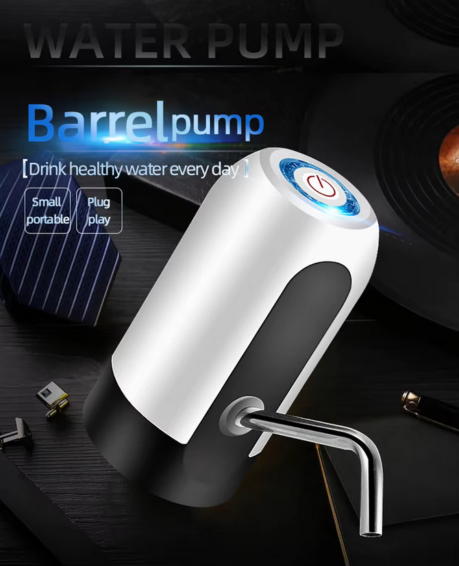 Water Extractor Automatic Water Bottle Pump USB Rechargeable Electric Water Bottle Filler Dispenser Portable Universal Water Bottle Pump with Switch for Home Kitchen Office Camping