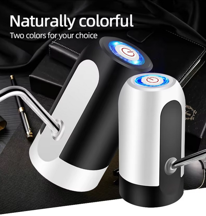 Water Extractor Automatic Water Bottle Pump USB Rechargeable Electric Water Bottle Filler Dispenser Portable Universal Water Bottle Pump with Switch for Home Kitchen Office Camping