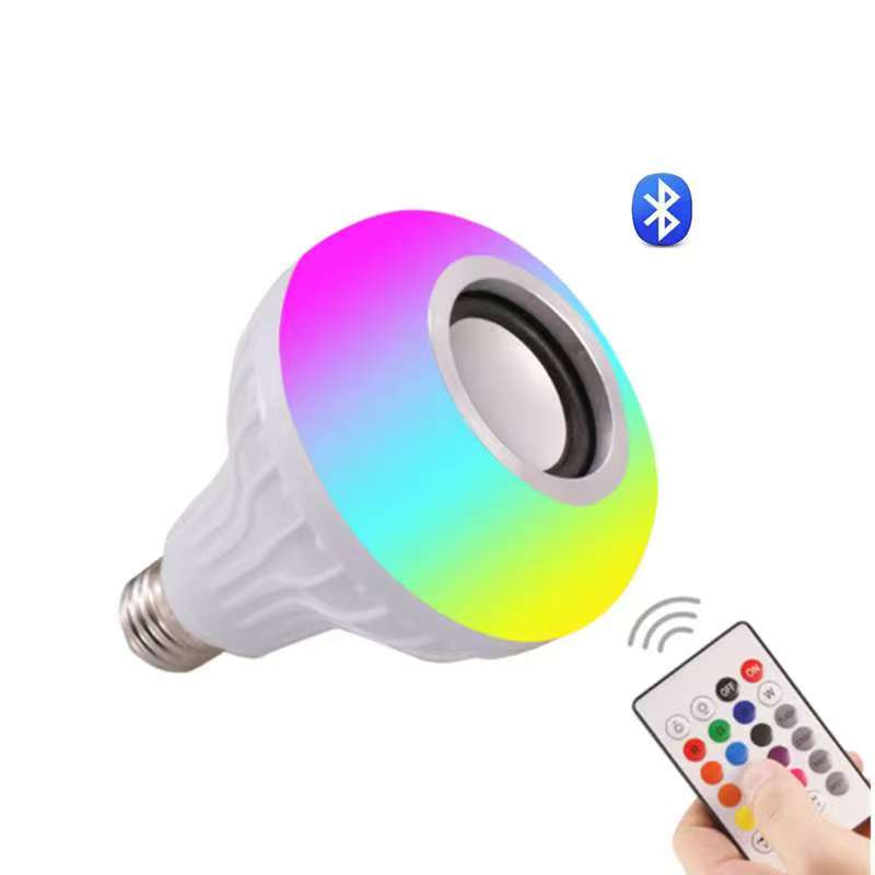 Double Base Wireless Bluetooth Speaker Bulb APP Control LED Lamp Smart Light Music Player Audio Remote Control Subwoofer Speaker Systems